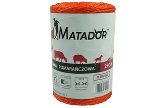 Linka (drut, plecionka, splotka) 250m (pomarańczowa) Matador MTR010R