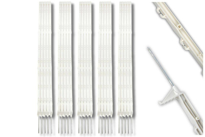 Palik polipropylenowy (słupek) biały 125cm - 20 sztuk