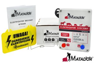 Elektryzator sieciowy Matador MTR5000 5J na bydło, dziki, owce i jelenie