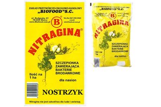 Nitragina 1 ha Szczepionka zawierająca bakterie brodawkowe dla nasion nostrzyku 300g