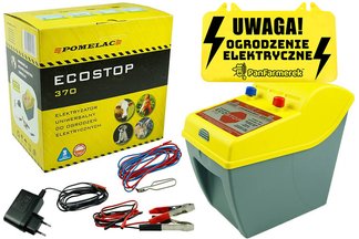 Uniwersalny elektryzator ECO STOP 370 na konie, bydło mleczne, małe psy i koty 0,4J