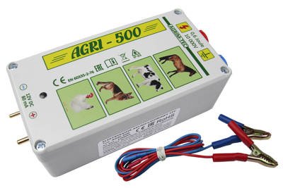Elektryzator akumulatorowy AGRI-500 12V (0,6 Jula) dla psów, drobiu, koni, kóz oraz wydr