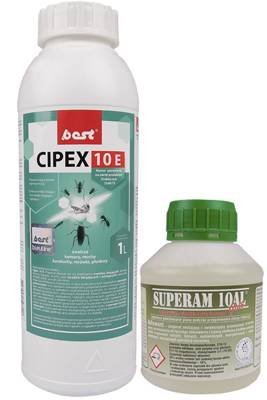 Skuteczny preparat na komary Cipex 10E 1l + utrwalacz 250 ml